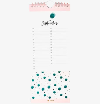 Bild av stilren evighetskalender med kreativ design