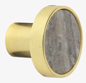 Bild av elegant knopp i marmor och guld för inredning