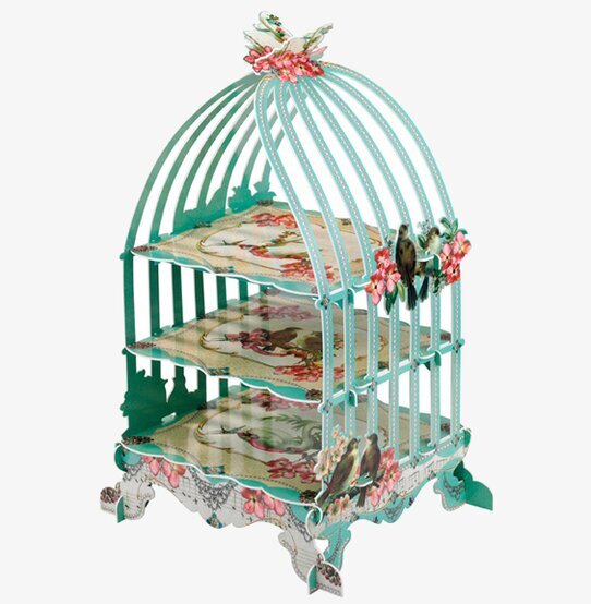 Kakfat Fågelbur från Talking Tables på ett bord i köket
