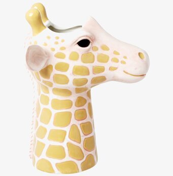 Foto av en unik vas med giraffdesign och detaljer