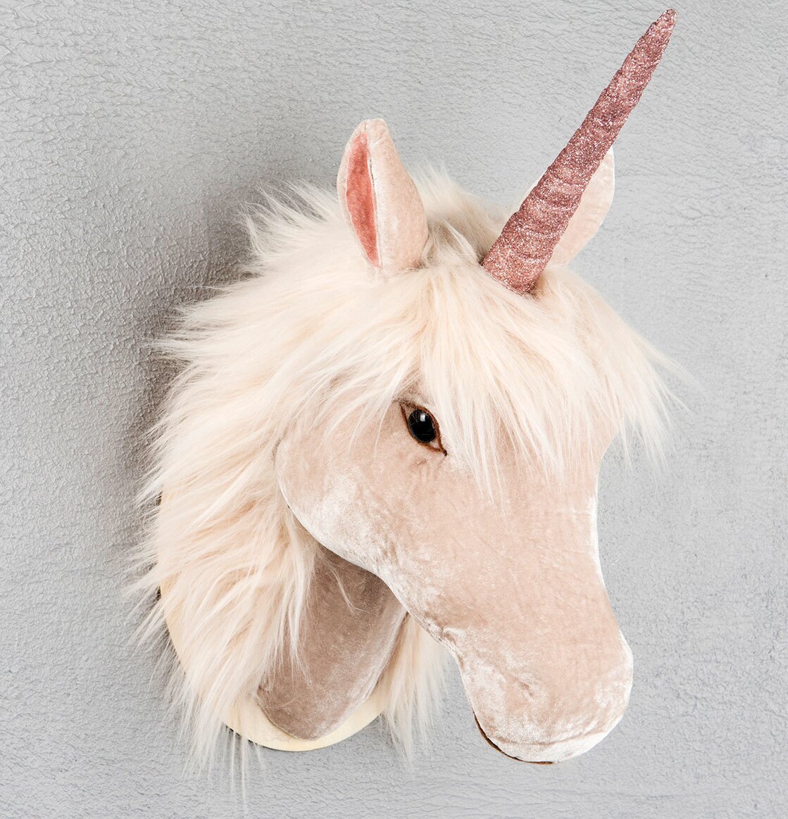 Bild av dekorativt enhörningshuvud för magisk stämning
