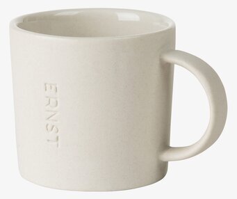 Bild av stilren och funktionell vit mugg med handtag