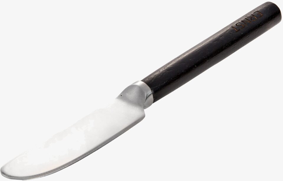 Smörkniv Svart från Ernst med rostfritt stål och trähandtag