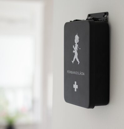 Bild av stilrent och funktionellt medicinskåp i hemmet