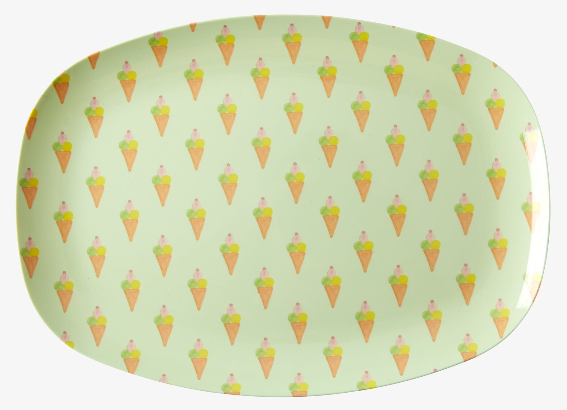 Tallrik Ice Cream Print från Rice med glassmönster