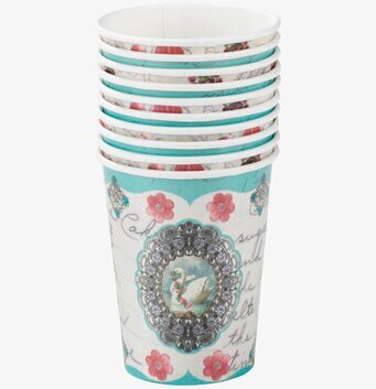 Bild av eleganta och funktionella pappersmuggar i pastell