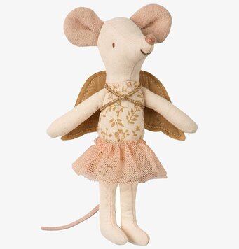 Bild av förtjusande leksaksmus med änglavingar