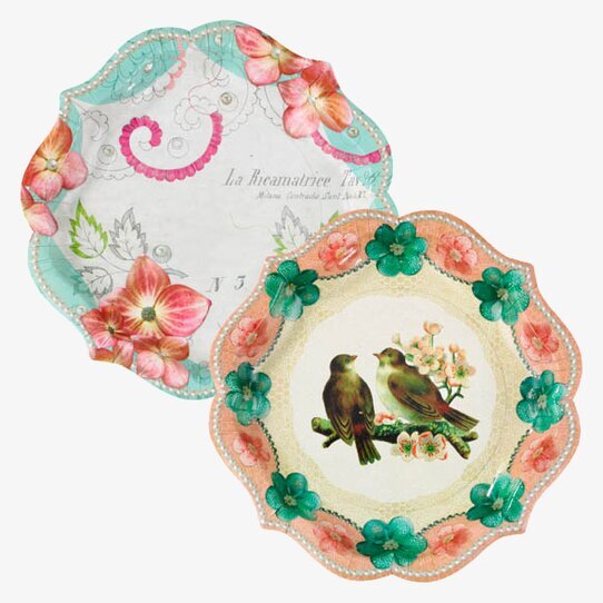 Papperstallrikar Pastries & Pearls från Talking Tables