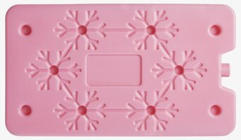 Bild av rosa kylklamp med snöflingemönster och detaljer