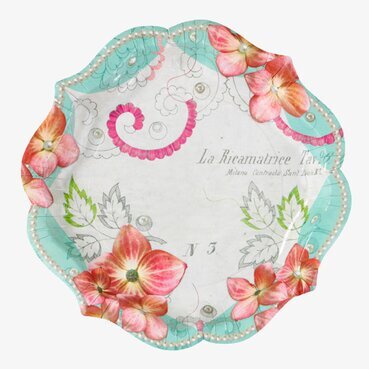 Papperstallrikar Pastries & Pearls från Talking Tables