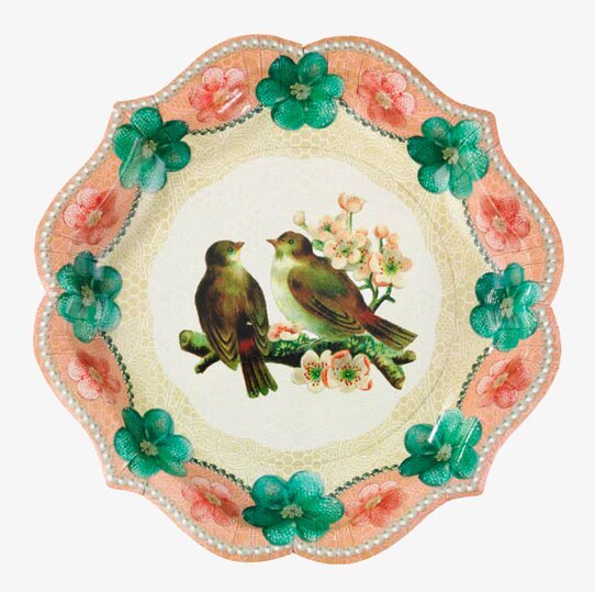 Papperstallrikar Pastries & Pearls från Talking Tables