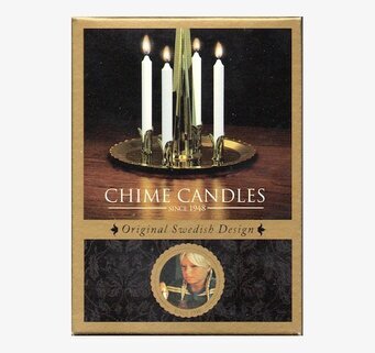 Foto av stilren förpackning med traditionella ljus