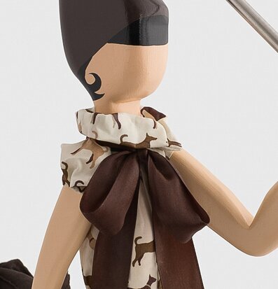 Bild av unik, skulptural bordslampa med modern design