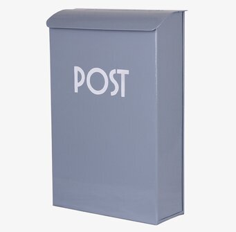 Bild av stilren blå postlåda med funktionell design