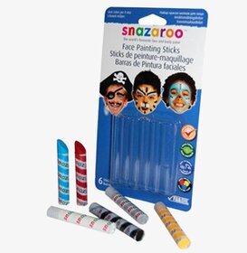 Foto av färgglada ansiktsmålningskritor för barn