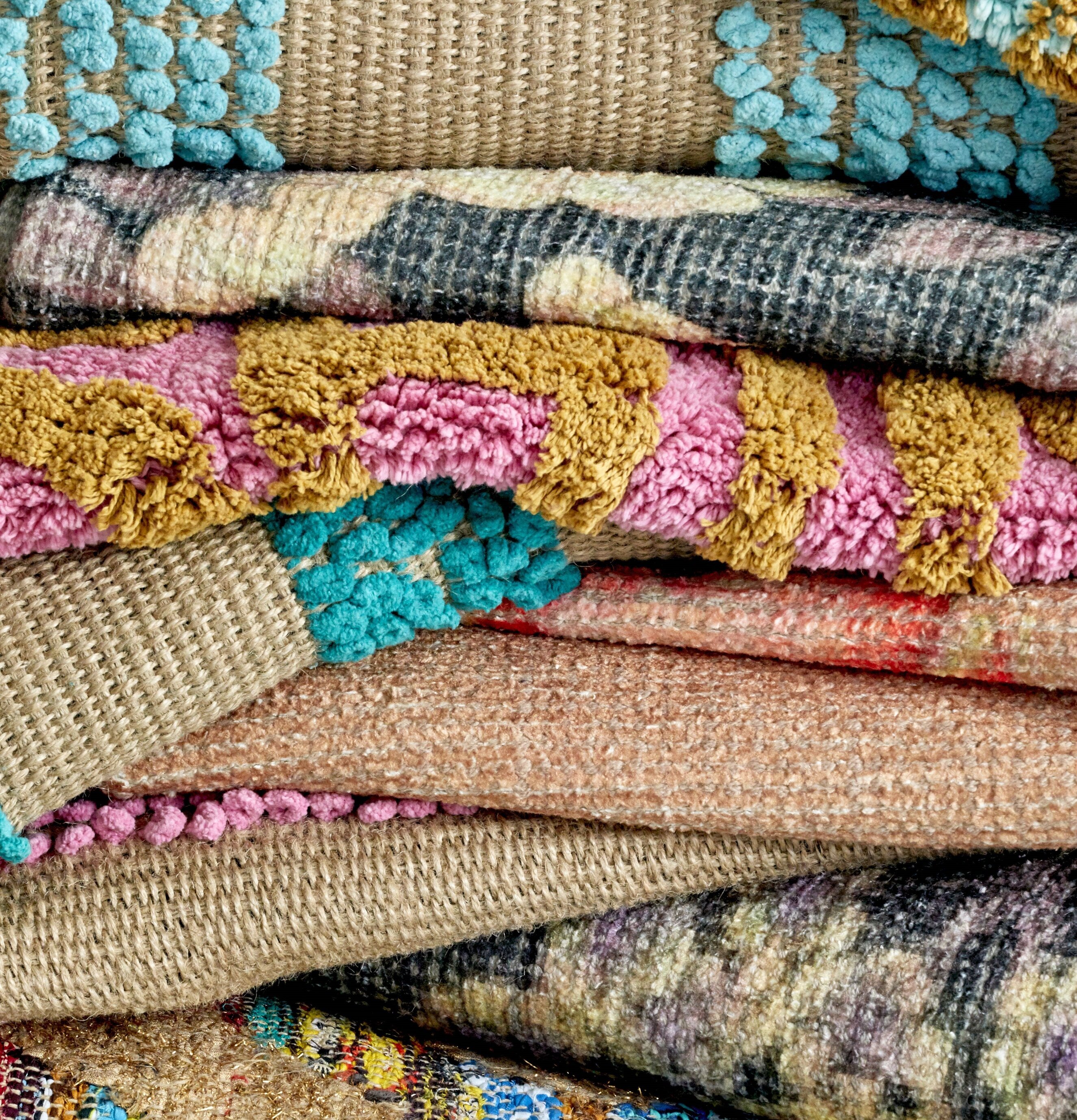 Matta Cockatoo från Rice med färgglada mönster och texturer