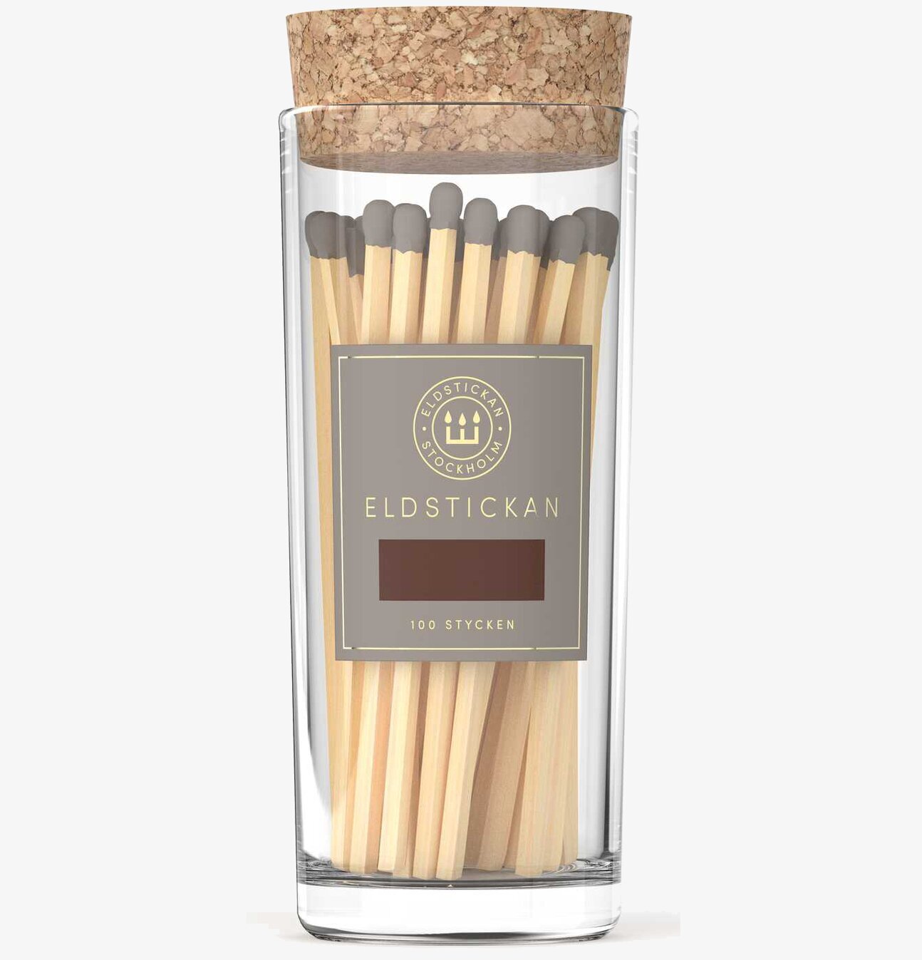 Tändstickor Stor Aska från Eldstickan i glasbehållare