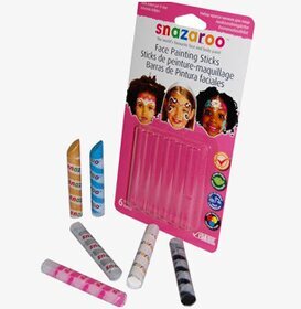 Bild av ansiktsmålningskritor för kreativ lekfullhet