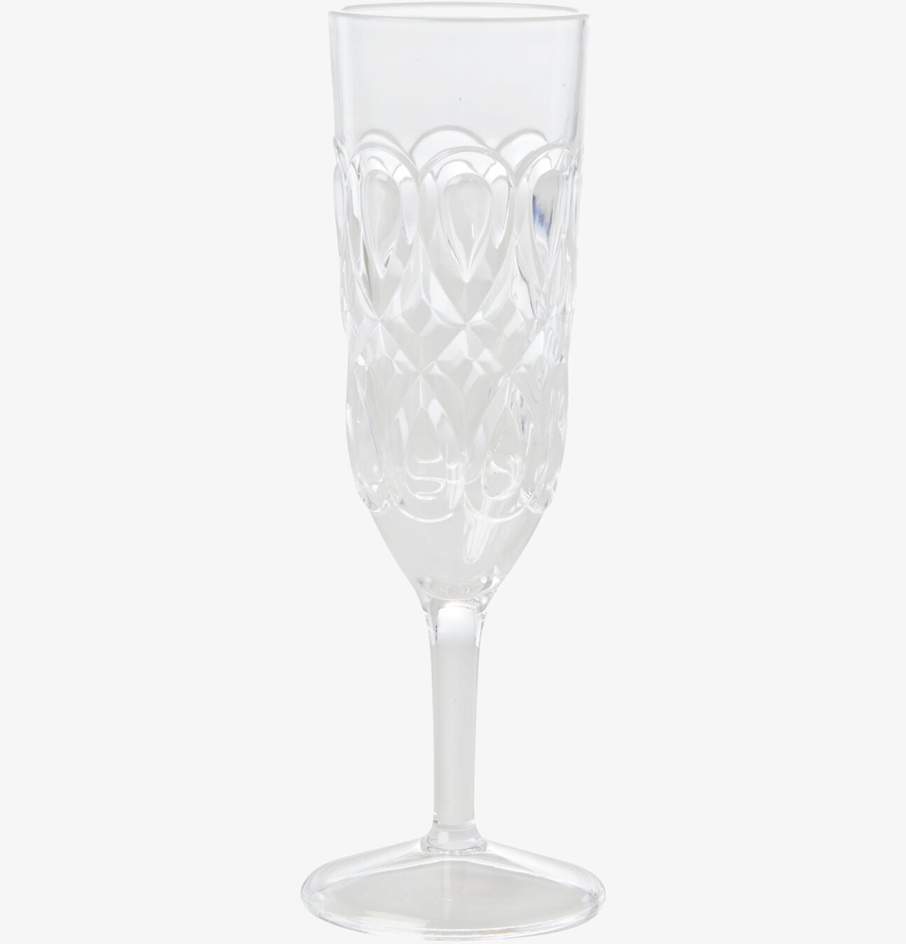 Champagne Glas Swirly Clear från Rice med elegant mönster