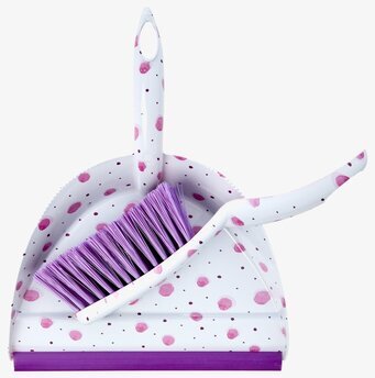 Bild av färgglatt och funktionellt sopset för hemmet