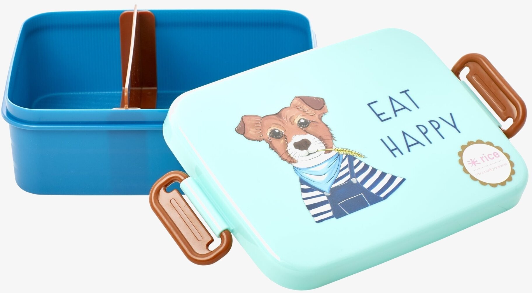 Lunchbox Farm Animals Green från Rice med lantgårdsdjur