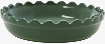 Bild av vacker och funktionell pajform i skogsgrönt