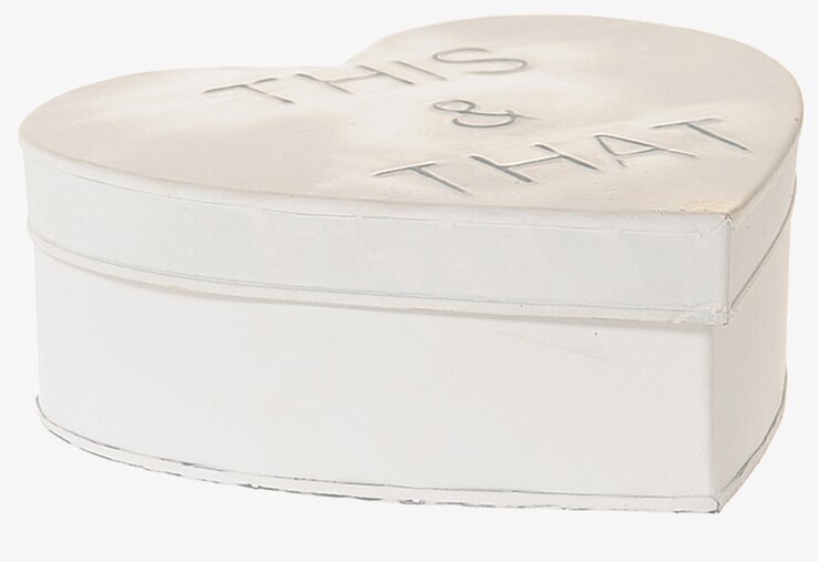 Bild av stilren och funktionell hjärtformad förvaringslåda