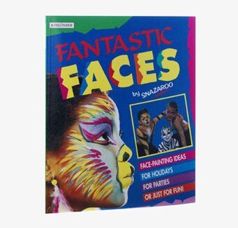 Bild av färgglatt bokomslag för kreativ ansiktsmålning