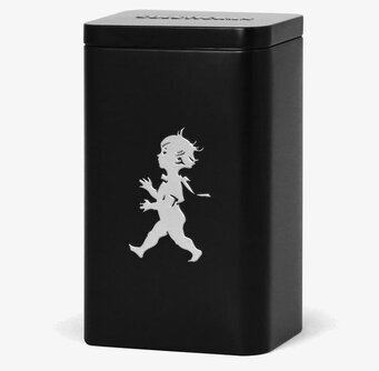 Bild av stilren plåtburk med klassisk design