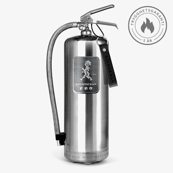 Bild av stilren och effektiv brandsläckare i stål