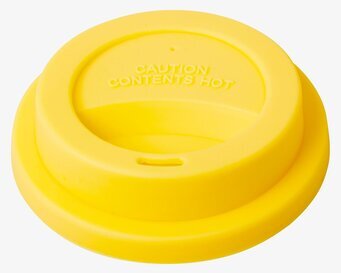 Bild av klargult silikonlock med praktisk design