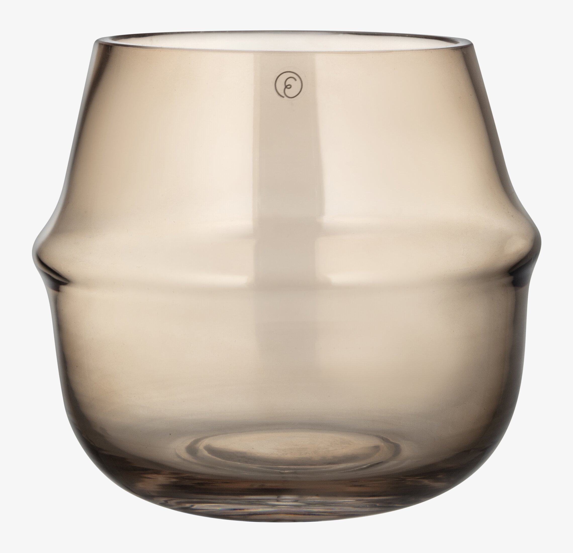 Lykta/Vas Bärnsten från Ernst i genomskinligt bärnstensglas