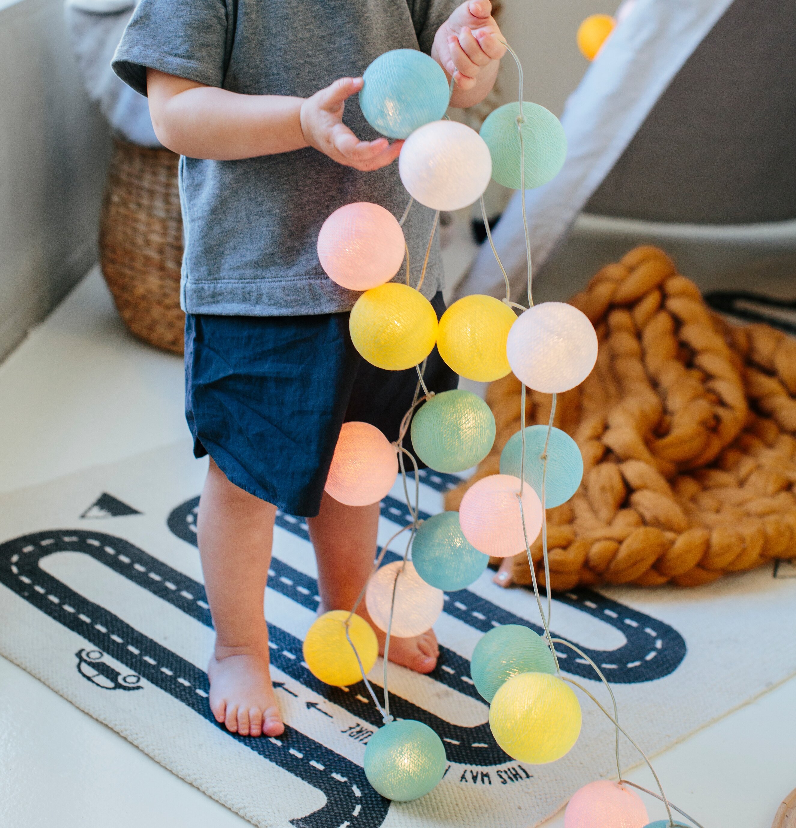 Ljusslinga Fairy Tale 20 Bollar från Iris Lights i barnrum