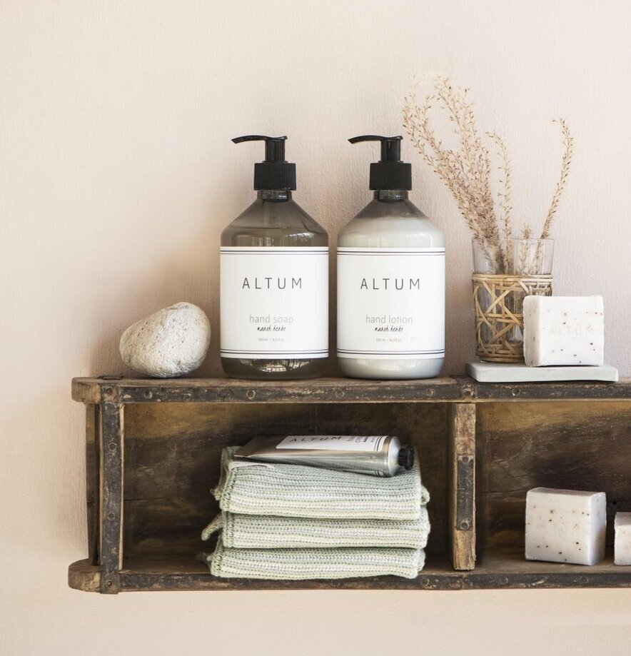 Murstensform - Trälåda från IB Laursen med två fack