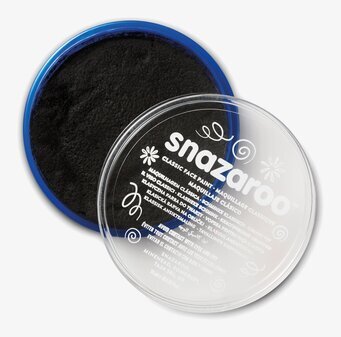 Bild av svart ansiktsfärg med genomskinligt lock