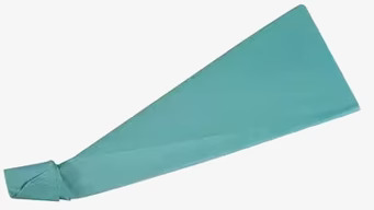 Foto av stilrent origamiflygplan i blågrön nyans