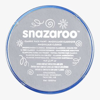 Foto av ljusgrå ansiktsfärg i genomskinlig förpackning