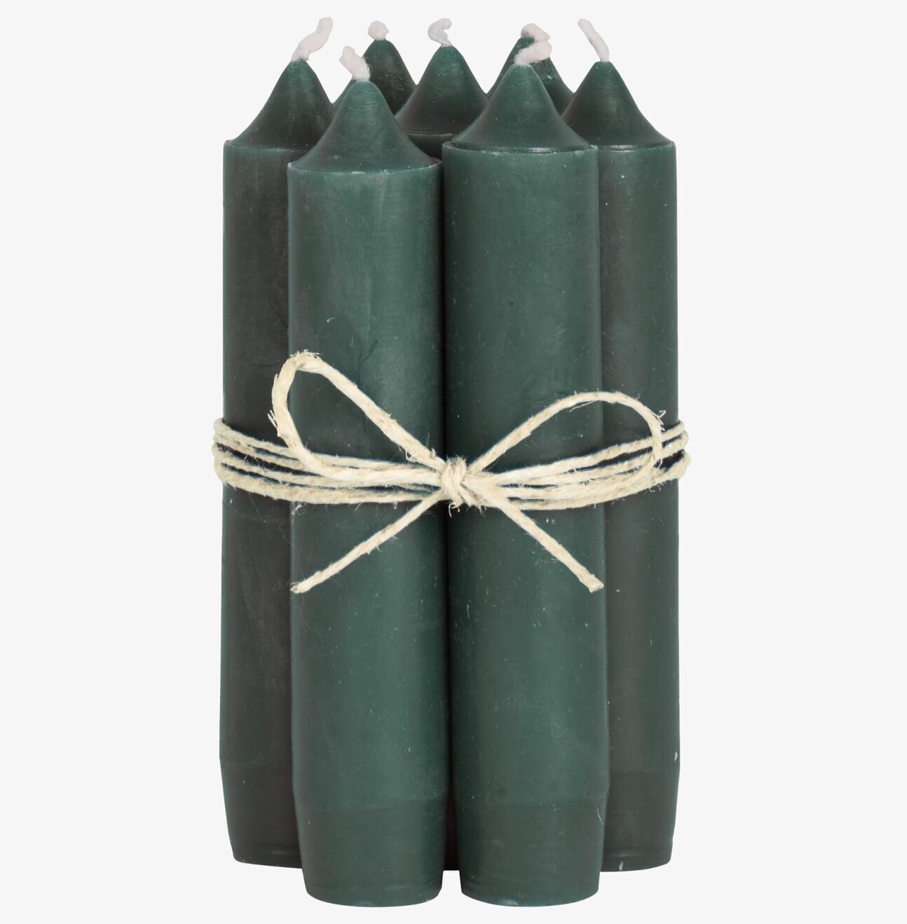 Stearinljus Mossgrön från IB Laursen i rustik förpackning