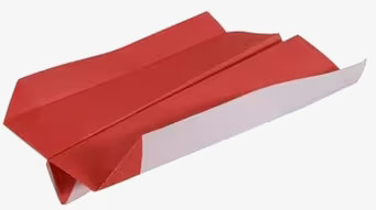 Bild av färgglatt origami-flygplan med unik design