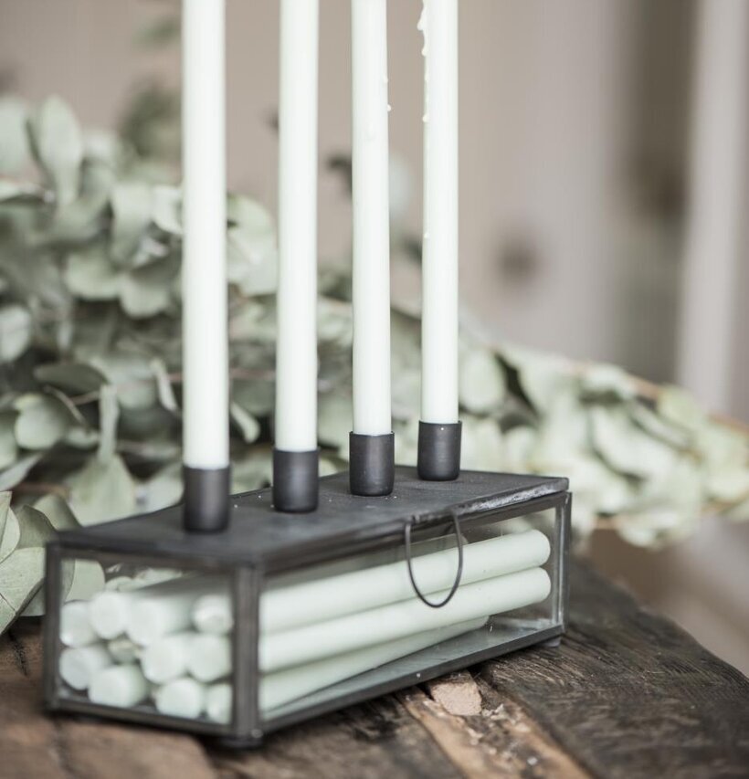 Adventsljusstake Svart från IB Laursen med förvaring