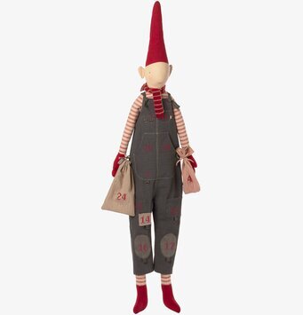 Foto av charmig adventskalender med nisse-design