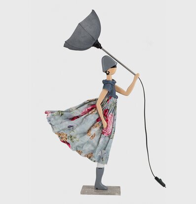 Bild av unik bordslampa med konstnärlig design