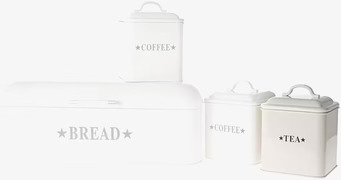 Foto av stilrena köksförvaringsburkar med rustik charm