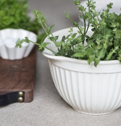 Bild av elegant vispskål med naturliga köksdetaljer