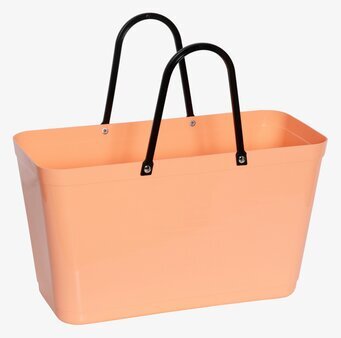 Bild av stilren och funktionell aprikosfärgad väska