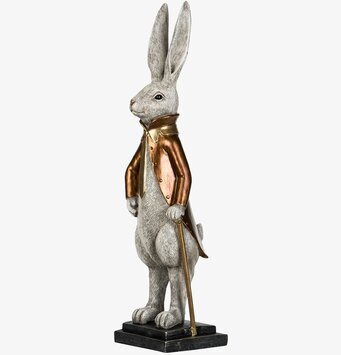 Bild av dekorativ kaninfigur med eleganta detaljer