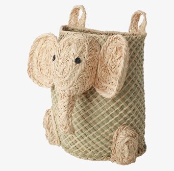 Bild av dekorativ och praktisk elefantförvaringskorg