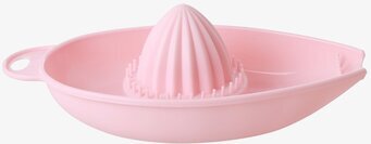 Bild av rosa citruspress i plast med praktisk design