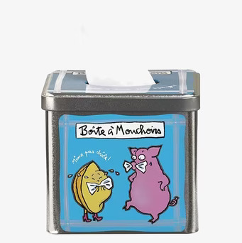 Bild av charmig och unik ansiktsservettbox i metall