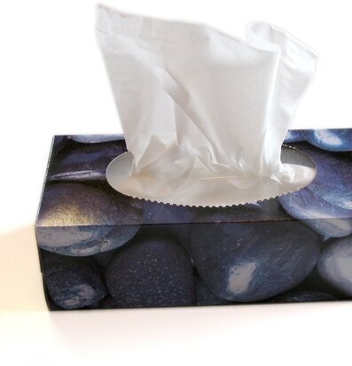 Bild av elegant ansiktsservettbox med naturnära design